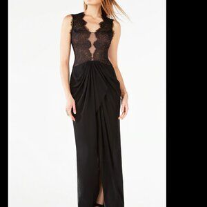 BCBGMaxAzria black evening gown long dress size 0